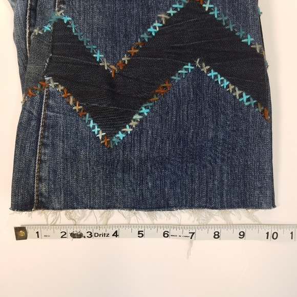 RE.DO upcycled Embroidered "Janine flare" Denim 25 - Picture 6 of 8